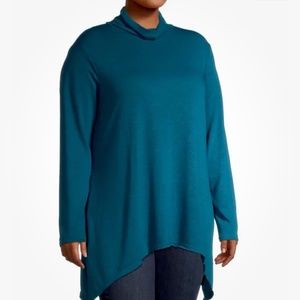 Terra and Sky Women’s Tunic Knit Corsair Top 3X (24W-26W) New